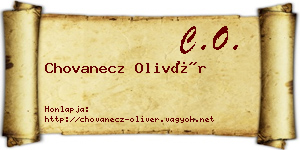 Chovanecz Olivér névjegykártya